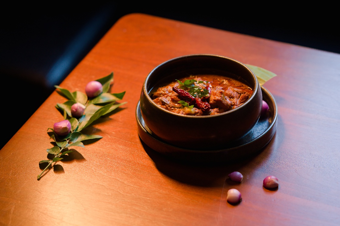 Authentic Kerala spices and traditional curry served at Spice Route Munich