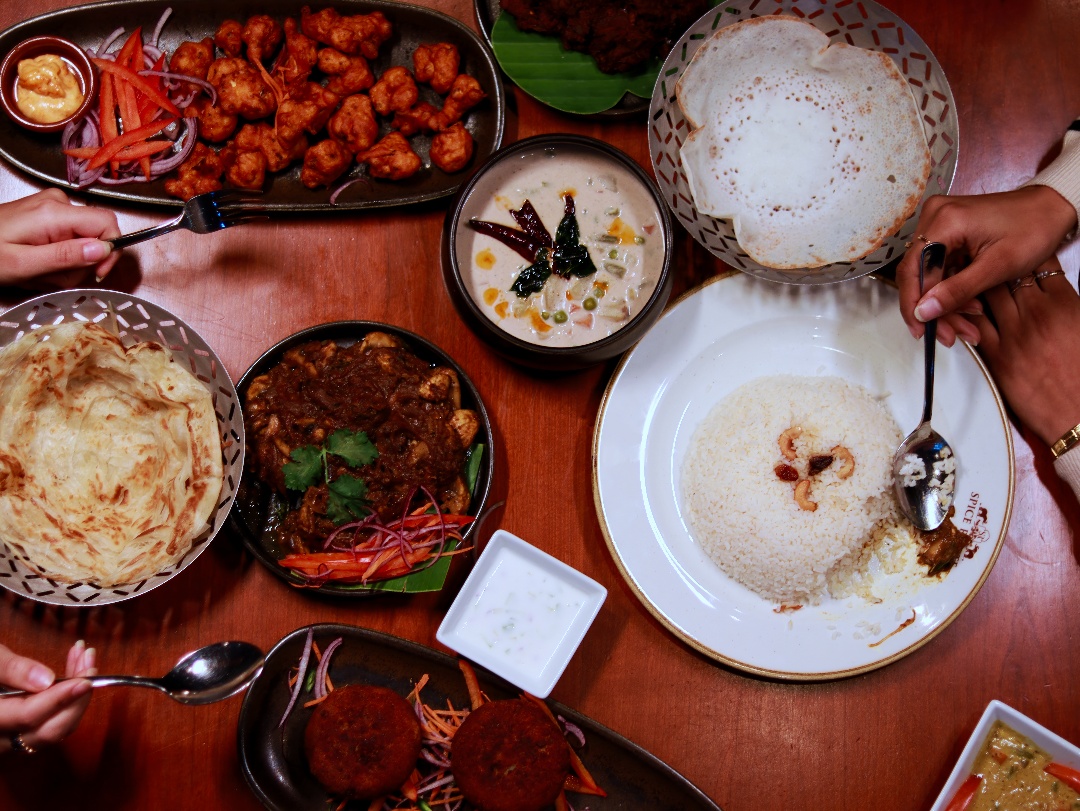 Kerala catering service and traditional South Indian meal setup in Munich